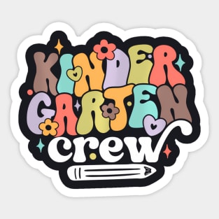 Back To School Kindergarten Crew Sticker